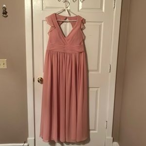 JJ House Blush Bridesmaid Dress size 16 still has tags on it never worn